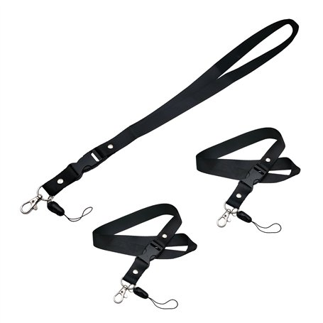 BullTek Lot de 3 lacets noirs élégants pour passes clés