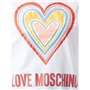 Love Moschino Multicolor Heart Maillot de survtement, Blanc Optique, 42 Femme