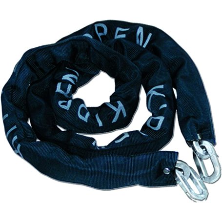 kippen 2008AX Chaîne antivol en acier cémenté avec maille carrée. Dimensions : 10 x 1000 mm