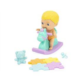 Cicciobello Amicicci, Bébé avec Cheval à Bascule, avec Accessoires, Différents modèles Filles ou Garçons Disponibles, Jouet pour Cicciobello Amicicci