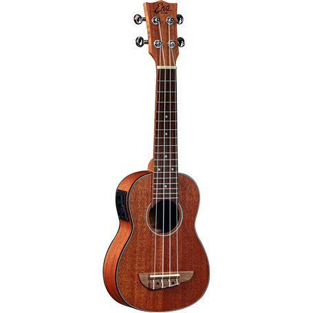 EKO Guitars 06201016 Duo Ukulélé soprano acoustique et électrique - Acajou
