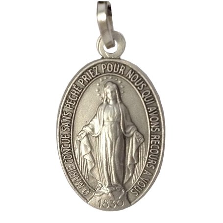 LA MÉDAILLE MIRACULEUSE EN ARGENT MASSIF 925 - L'ORIGINALE - 100% MADE IN ITALY - LES MÉDAILLES DES SAINTS PATRONS