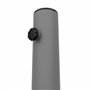 FRANKYSTAR Radika Base pour parasol de jardin rond Ø51 cm Support de 25 kg pour parasols en béton gris