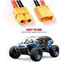 YUNIQUE GREEN-CLEAN-POWER - Lot de 2 câbles adaptateur XT60 série 2 Lipo, tension accrue, connecteur M/F, spécifique pour modéli