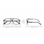 Corpo-otto Lunettes de lecture Power Gris-Tortue +3,00, Gris - Tortue, 3 Diottria