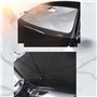Pare-soleil de voiture pliable 130 x 75 cm - Anti-UV pour pare-brise avant - Protection solaire intérieure voiture - Universel p