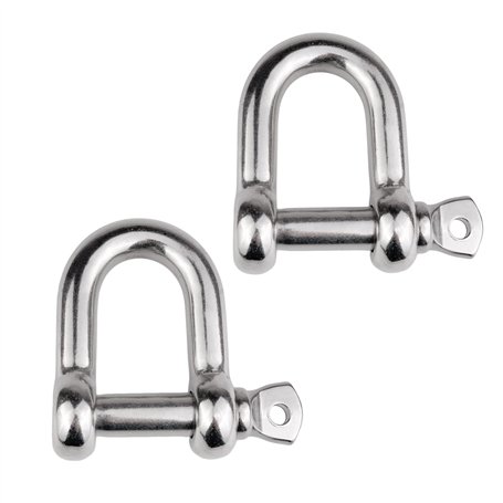 GATE14® Manille en Acier Inoxydable avec Tige filetée Amovible