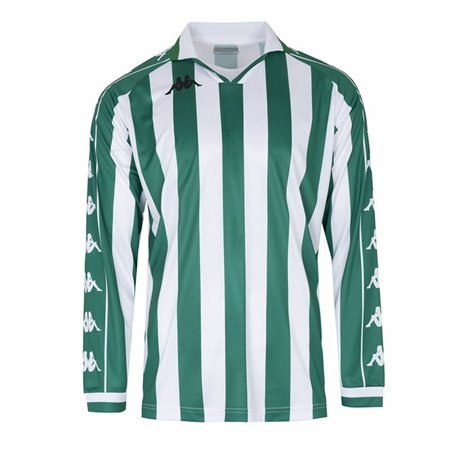 Maillot de Football à Manches Courtes pour Homme Kappa Onso Blanc Vert
