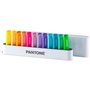 OSAMA PANTONE Desk Set - 12 Surligneurs Couleurs Assortis : 6 Pastel + 6 FLUO