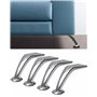 IPEA Lot de 4 Pieds pour Meubles et Canapé modèle Cobalto - Lot de 4 Pieds en Fer - Pieds au Design élégant pour fauteuils