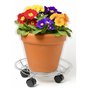 IPEA Chariot à soucoupe avec roues pour pots et jardinières - 32 cm - Support de base mobile en métal pour plantes et fleurs pou