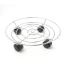 IPEA Chariot à soucoupe avec roues pour pots et jardinières - 32 cm - Support de base mobile en métal pour plantes et fleurs pou