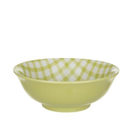 Saladier 21 cm vert Vichy