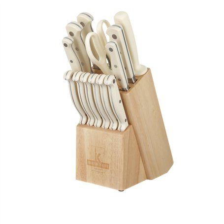 KASANOVA - Bloc en bois avec 11 couteaux