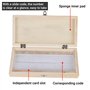 50 Pièces Boîte de Rangement pour Lame de Microscope Boîte de Rangement de Lames en Bois avec Non Polluant Outil de Rangement po