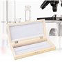 50 Pièces Boîte de Rangement pour Lame de Microscope Boîte de Rangement de Lames en Bois avec Non Polluant Outil de Rangement po