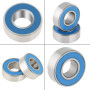 Roulements à Billes Scellés en Caoutchouc 5 * 11 * 4mm 25 PCS MR115-2RS Roulements à Billes Scellés en Métal Bleu Pour Les Impri