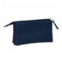 Trousse Fourre-Tout Triple El Pulpo   Rouge Blue marine 22 x 12 x 3 cm