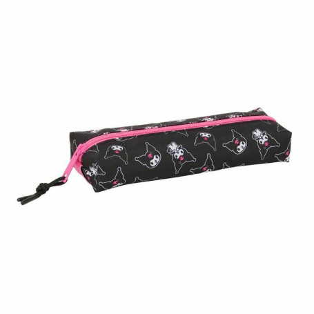 Trousse d'écolier Kuromi Noir Fuchsia 22 x 4 x 7 cm