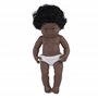 Miniland Poupée avec Syndrome de Down Fille Africaine 38 cm