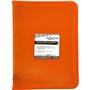 Grafoplás Classeur à anneaux avec fermeture éclair A4+ Orange | Multiline | 4 anneaux mixtes 25 mm | Couverture en polypropylène