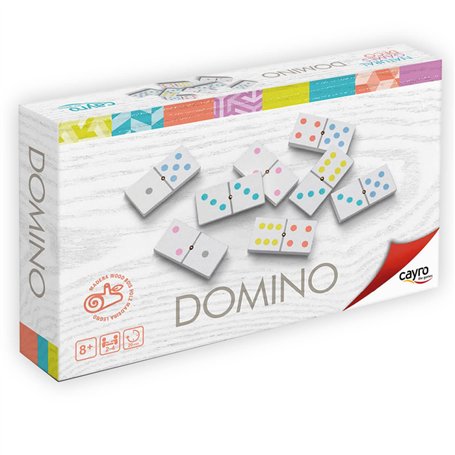 Cayro - Dominos - + 6 Ans - Modèle Moderne Et Décoratif - Jeu De Société Classique pour Enfants Et Adultes - Fabriqué en Bois Na