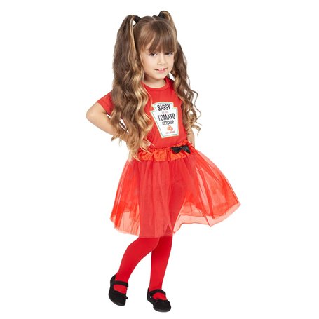 Rubies Costume bébé ketchup pour enfants et filles T-shirt et jupe tutu et collant