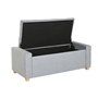 Banquette Home ESPRIT Gris clair Polyester Bois 120 X 50 X 42 CM