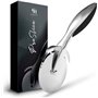 Cready Proslice | Roulette à pizza inox premium | Coupe pizza avec manche antidérapant | Couteau pizza pro | Pizza accessoire |