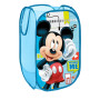 SUPERDIVER - Corbeille pliable Mickey Mouse - Licence officielle Disney - Idéale pour ranger les jouets et vêtements - 36x36x58