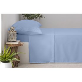Degrees Home Premium - Parure de lit 160x200 - Drap Housse 160x200 - Drap Plat 160x200-2 taies d'oreiller 80x50, Bleu Clair Degrees Home Premium - Parure de lit 160x200 - Drap Housse 160x200 - Drap Plat 160x200-2 taies d'oreiller 80x50