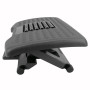 PrimeMatik - Repose-Pieds avec Plate-Forme réglable en Plastique Noir avec Effet de Massage 455 x 330 mm 3 Niveaux