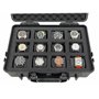MR Maestro Relojero - Boîtier Résistant pour 12 Montres | Voyage, Collection | Etanche, Anti-Chocs | Soupape Décharge Barométriq