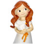 Mopec Y670.2 Figurine pour gâteau de Communion Petite Fille avec Colombe