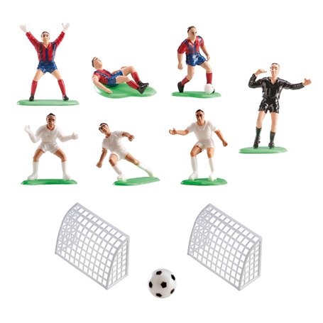Dekora - 302018 Décoration pour Gâteau avec Figurines de Football en PVC