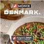 MONIX Denmark | Batterie de cuisine 10 pièces, fonte d’aluminium avec revêtement antiadhésif, tous feux dont induction, Beige