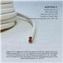 75 mm² Blanc intérieur rouge/noir 25 mètres Type 03VVH2-F Câble double en cuivre flexib