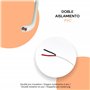HALOTEC Câble de tuyau rond en PVC 2 x 0,75 mm² Blanc intérieur rouge/noir 25 m Type 03VV-F Câble double en cuivre flexible Cord