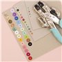 Craftelier - Lot de 50 Mini Oeillets Idéal pour Le Scrapbooking et l'Artisanat | Valable pour Différents Matériaux | Taille Diam