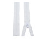 DOJA Barcelona | Fermeture Eclair 50 cm Blanche | Pack 10 Fermeture Eclair Séparable #5 | Curseur Automatique | Dent Plastique |