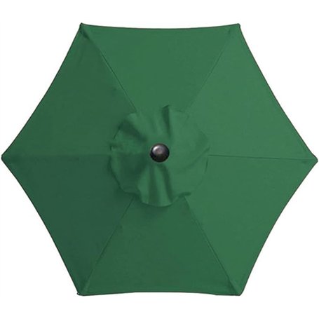 Yaqor Tissu parasol 6 baleines 3 mètres. Remplacement parasol 6 tiges 3 mètres résistant et épais. Remplacement parasol 3 m 6 ti