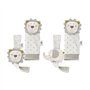 Set Hochets bébé pour pieds et poignets Lion