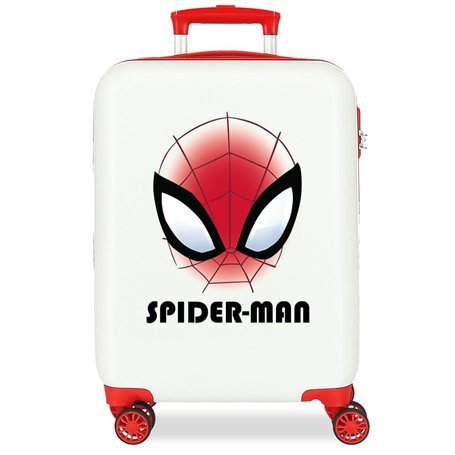 Joumma Marvel Spiderman Authentic Valise Cabine Blanche 38 x 55 x 20 cm Rigide ABS Fermeture à Combinaison latérale 35 l 2 kg 4