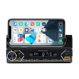 Belson Autoradio BS-2504 avec support pour smartphone jusqu'à 8" Radio FM Puissance de sortie maximale 4 x 45 W Double USB Charg Belson Autoradio BS-2504 avec support pour smartphone jusqu'à 8" Radio FM Puissance de sortie maximale 4 x 45 W Double USB Charg