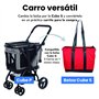 Carlett - Cube P Volcano | Sac de Transport 3 en 1 pour Animaux | Sac de Transport à roulettes | Frein de sécurité | Étanche | P