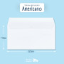 RAYLU PAPER - Lot de 10 enveloppes blanches en papier avec fermeture auto-adhésive pour envoi de documents et lettres, facile à 