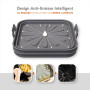 PORTENTUM Moule Silicone Air Fryer 22,5 cm– Pour les friteuses à air de 4,7 à 8 litres – Lot de 2 Contenants Pliables Réutilisab