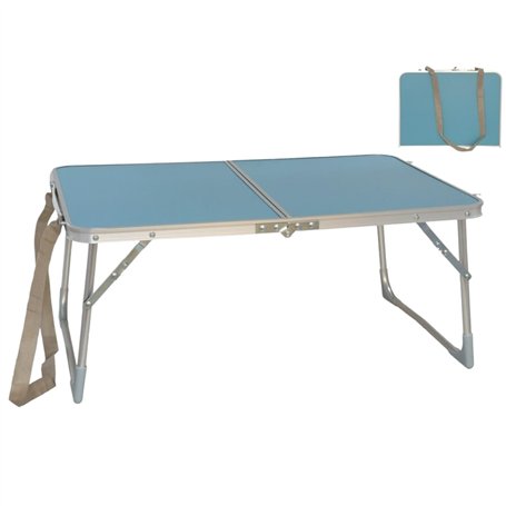 Samborella Table pliante de camping et de plage 60 x 40 x 26 avec poignée