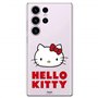 Personalaizer Coque Officielle Hello Kitty Compatible avec Samsung Galaxy S24 Ultra - Silicone TPU Souple Transparent avec Motif