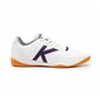 Chaussures de Futsal pour Adultes Kelme Indoor Copa Elastic Blanc
